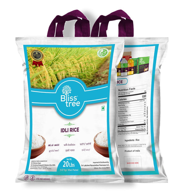 Bliss Tree Idli Rice-Lbs : 20 - www.foodworldmd.com