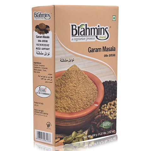 Brahmins Garam Masala-Gms : 100 - www.foodworldmd.com