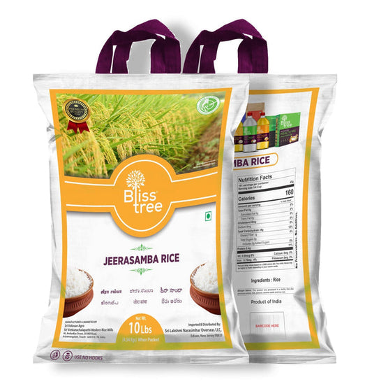 Bliss Tree Seeraga Samba Rice-Lbs : 10