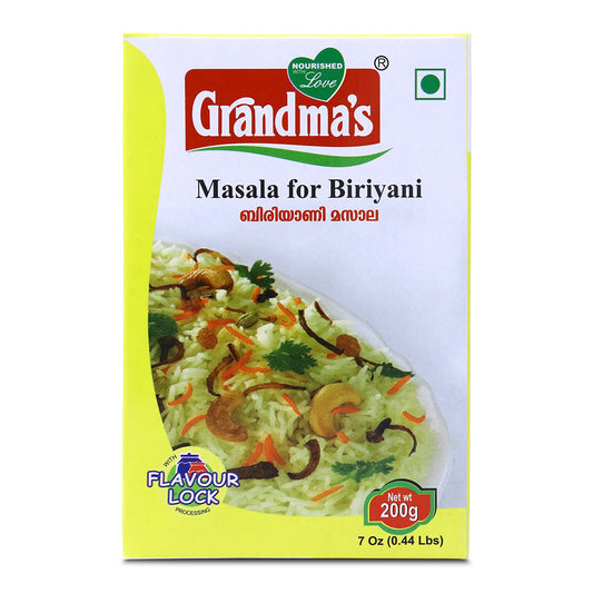 Grandmas Biriyani Masala-Gms : 200 - www.foodworldmd.com