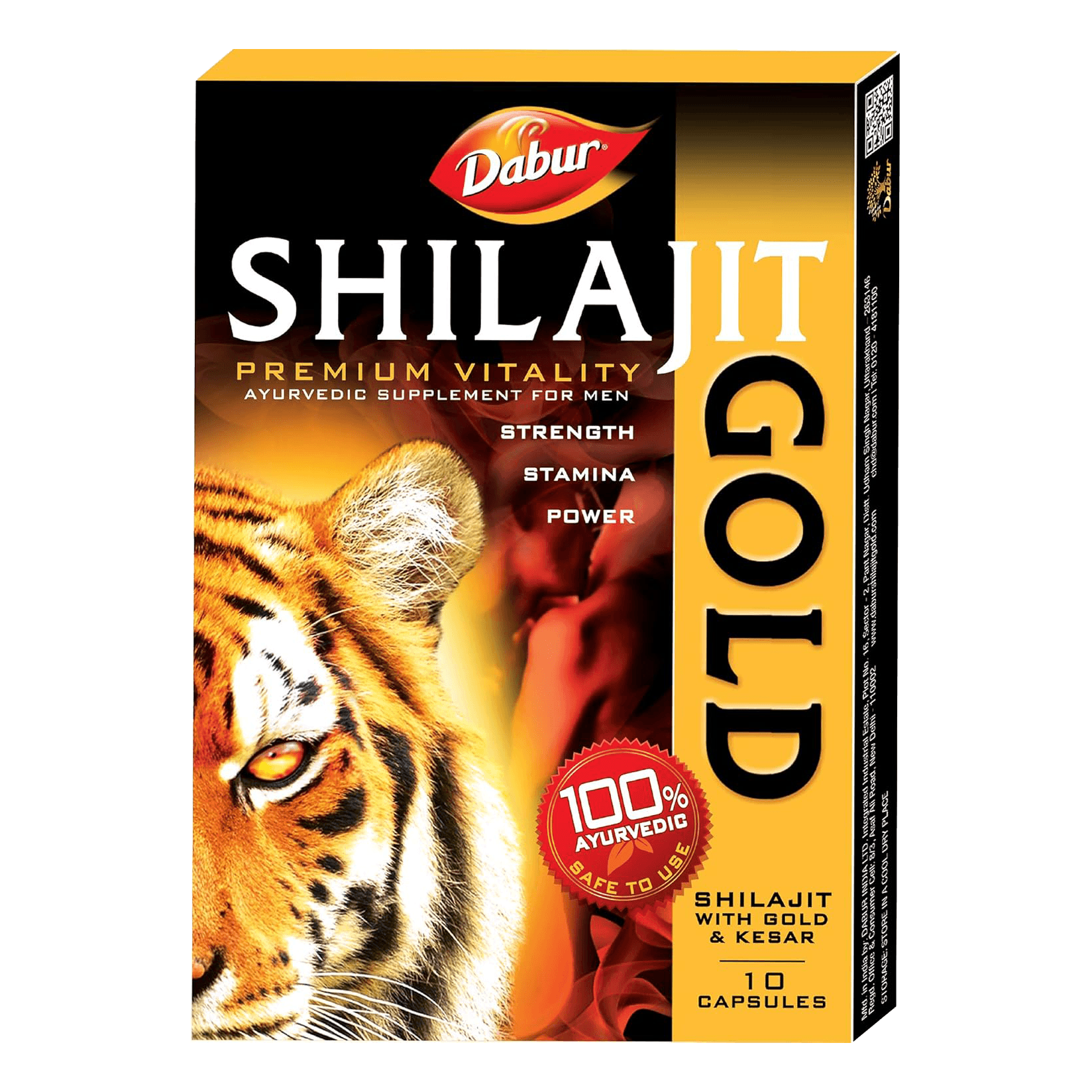 Dabur Shilajit Gold Capsules-Tabs : 12 - www.foodworldmd.com