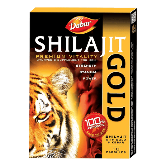 Dabur Shilajit Gold Capsules-Tabs : 12 - www.foodworldmd.com