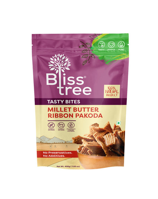 Bliss Tree Millet Butter Ribbon Pakoda-Gms : 400 - www.foodworldmd.com