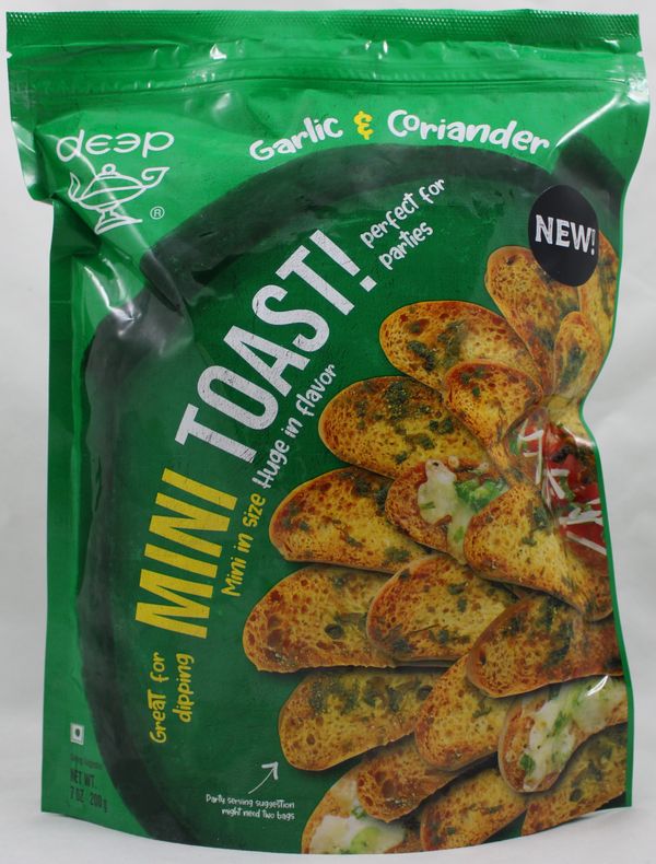 Deep Garlic Mini Toast-Gms : 200 - www.foodworldmd.com