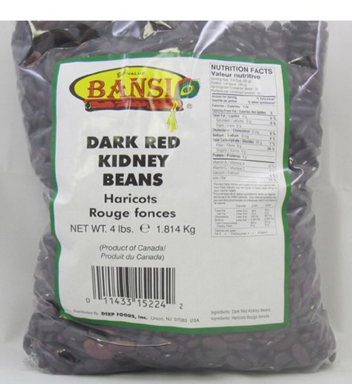 Bansi Dark Red Kidney Beans-Lbs : 4 - www.foodworldmd.com