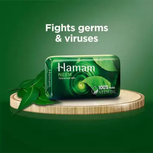 Hamam Neem Soap-Gms : 150 - www.foodworldmd.com