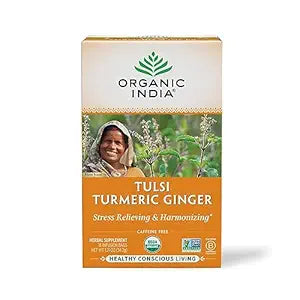 Organic India Tulsi Turmeric Ginger Tea Bags-Gms : 34.2