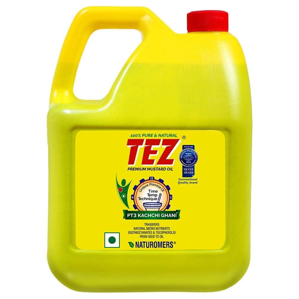 Tez Mustard Oil-Ltr : 5 - www.foodworldmd.com