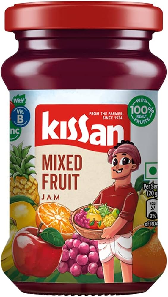 Kissan Mixed Fruit Jam-Gms : 500 - www.foodworldmd.com