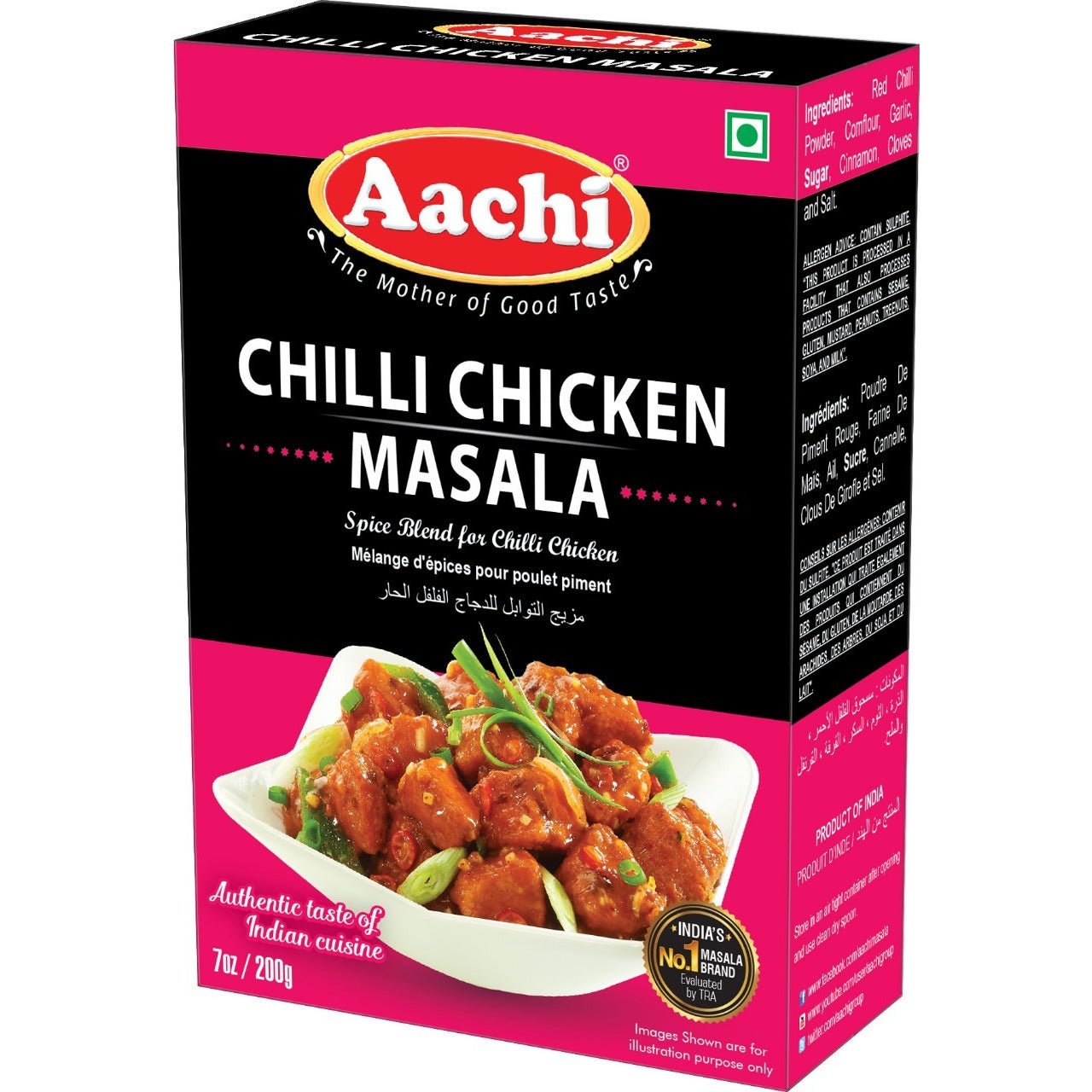 Aachi Chilli Chicken Masala-Gms : 500 - www.foodworldmd.com