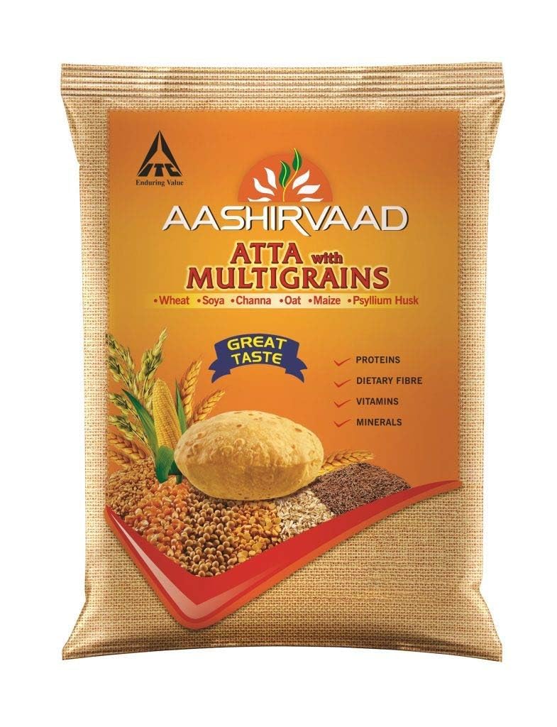 Aashirvaad Multigrain Flour-Lbs : 20 - www.foodworldmd.com