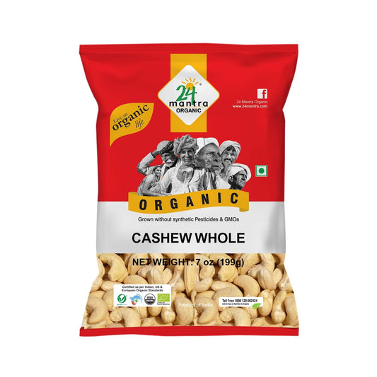 24 Mantra Organic Cashew Whole-Gms : 200