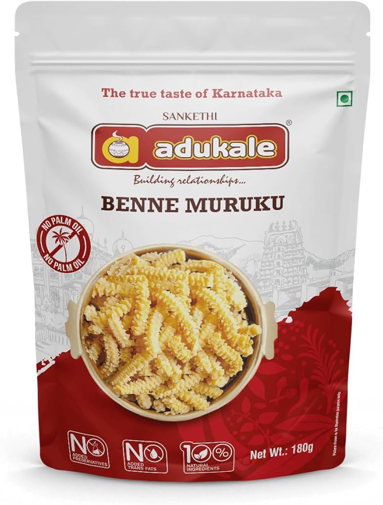 Adukale Benne Murukku-Gms : 180 - www.foodworldmd.com