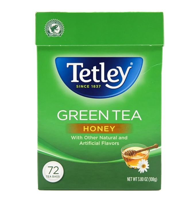 Tetley Green Tea Honey Bags-Gms : 108 - www.foodworldmd.com