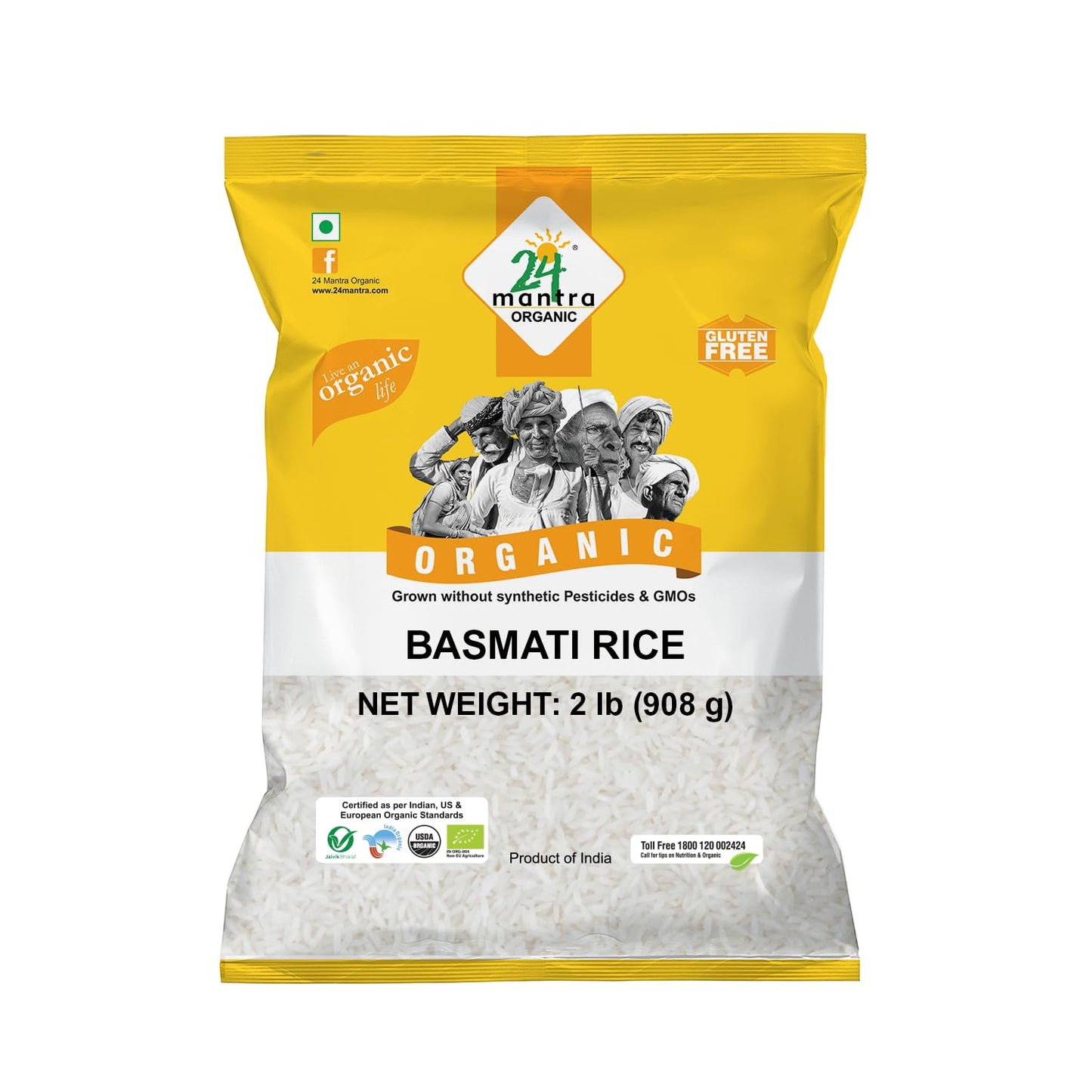 24 Mantra Organic Basmati Rice-Lbs : 2 - www.foodworldmd.com