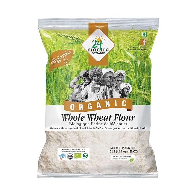 24 Mantra Organic Whole Wheat Atta-Lbs : 20 - www.foodworldmd.com