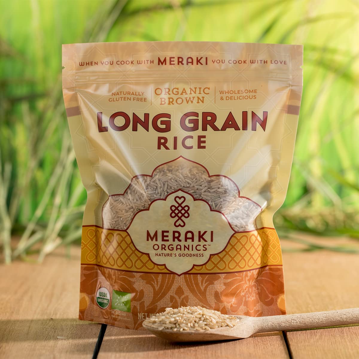 Meraki Organic Long Brown Rice-Lbs : 2 - www.foodworldmd.com