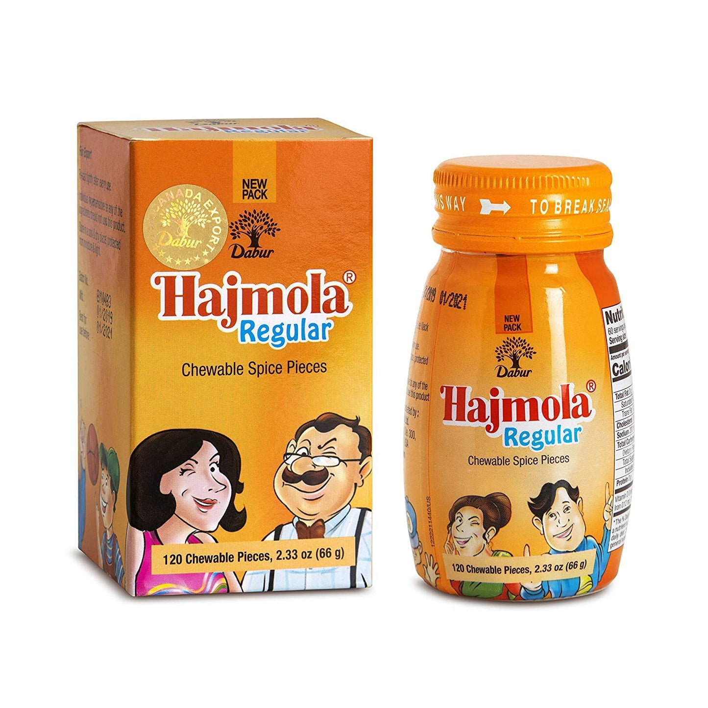 Hajmola Regular-Gms : 76 - www.foodworldmd.com