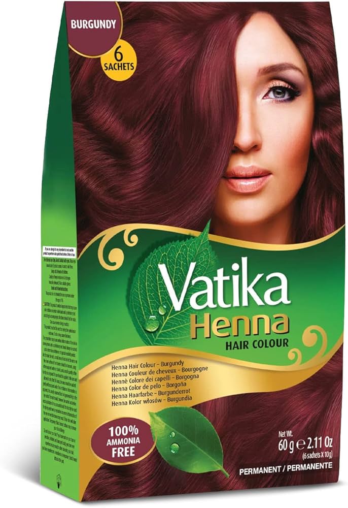 Vatika Henna Burgundy Colour-Gms : 60 - www.foodworldmd.com