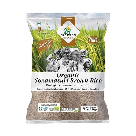 24 Mantra Organic Sonamasoori Rice Brown-Lbs : 10 - www.foodworldmd.com