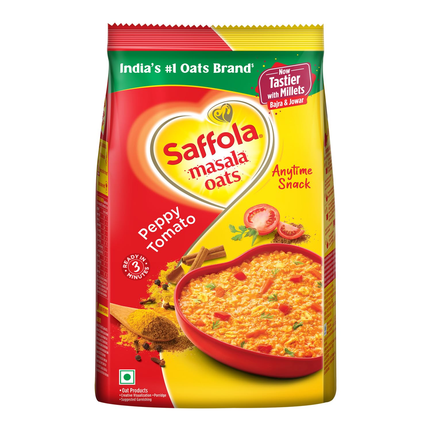 Saffola Tomato Oats-Gms : 500 - www.foodworldmd.com