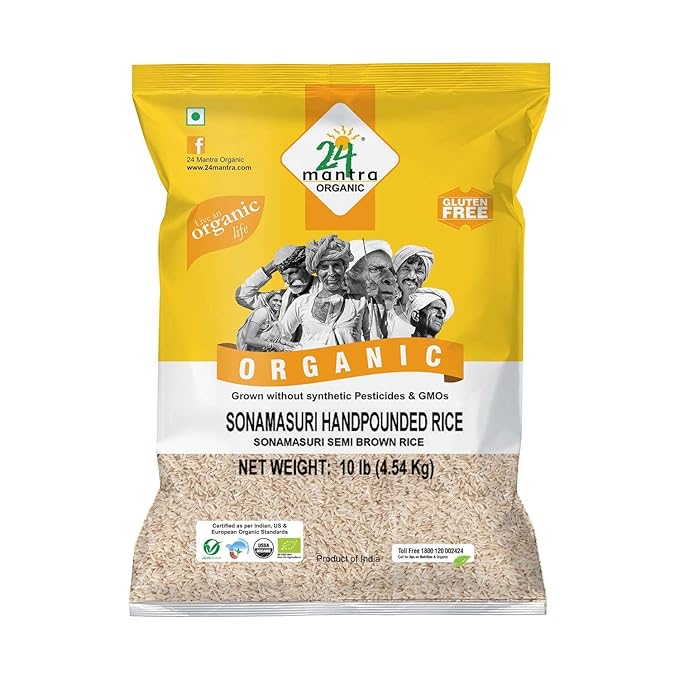 24 Mantra Organic Sonamasoori Hand Pounded-Lbs : 10 - www.foodworldmd.com