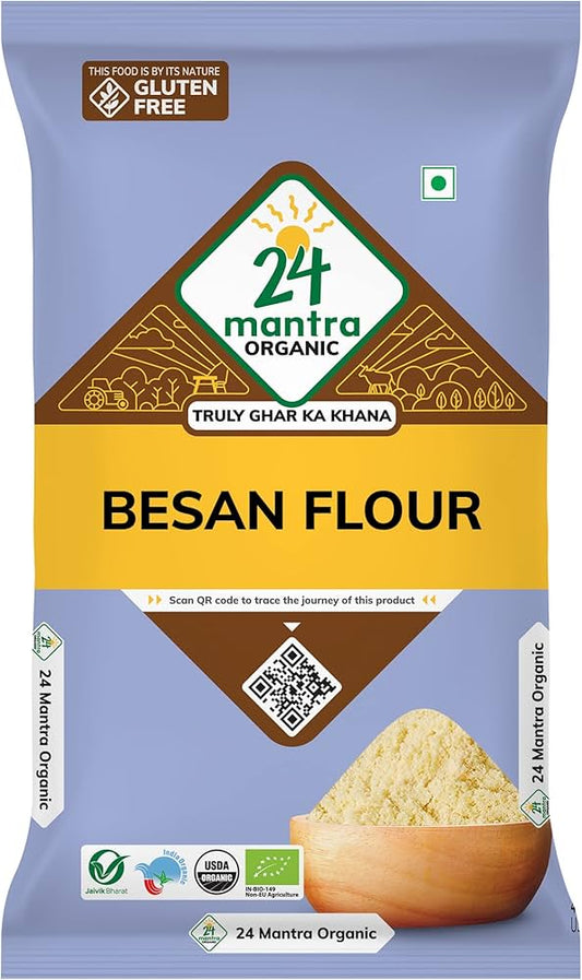 24 Mantra Organic Besan / Gram Flour-Lbs : 2 - www.foodworldmd.com