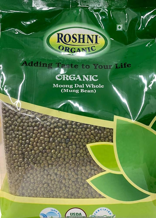 Roshini Organic Moong Whole-Lbs : 3.64 - www.foodworldmd.com