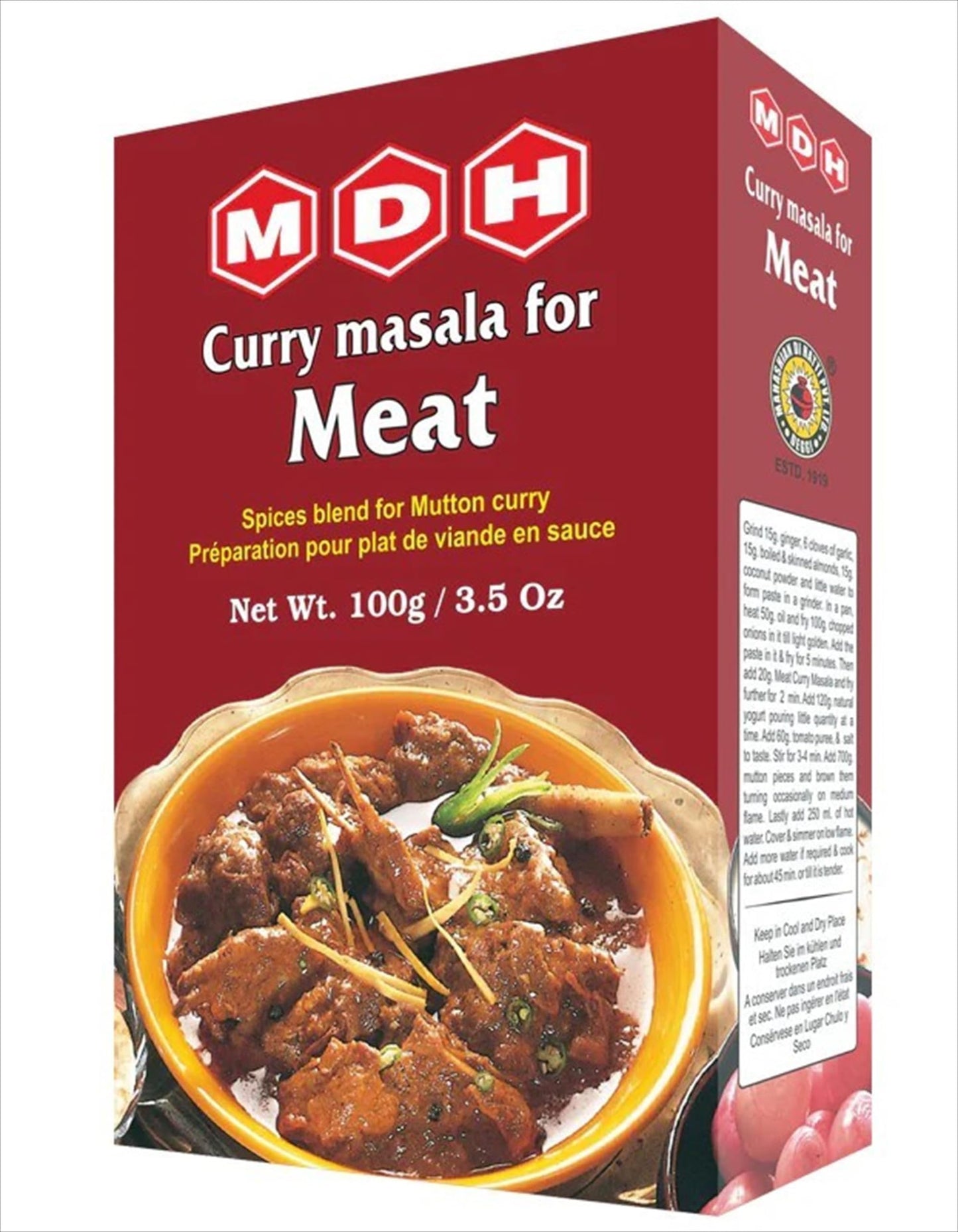 MDH Meat Masala-Gms : 100 - www.foodworldmd.com