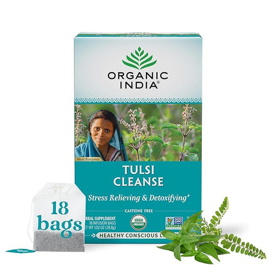 Organic India Tulsi Cleanse Tea Bags-Gms : 28.8