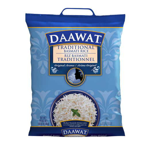 Daawat Traditonal Basmati Rice-Lbs : 10 - www.foodworldmd.com