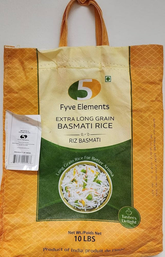 Fyve Elements Basmati Rice-Lbs : 10 - www.foodworldmd.com