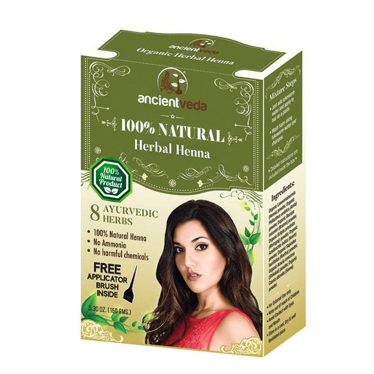 Ancientveda Organic Herbal Henna-Gms : 100 - www.foodworldmd.com