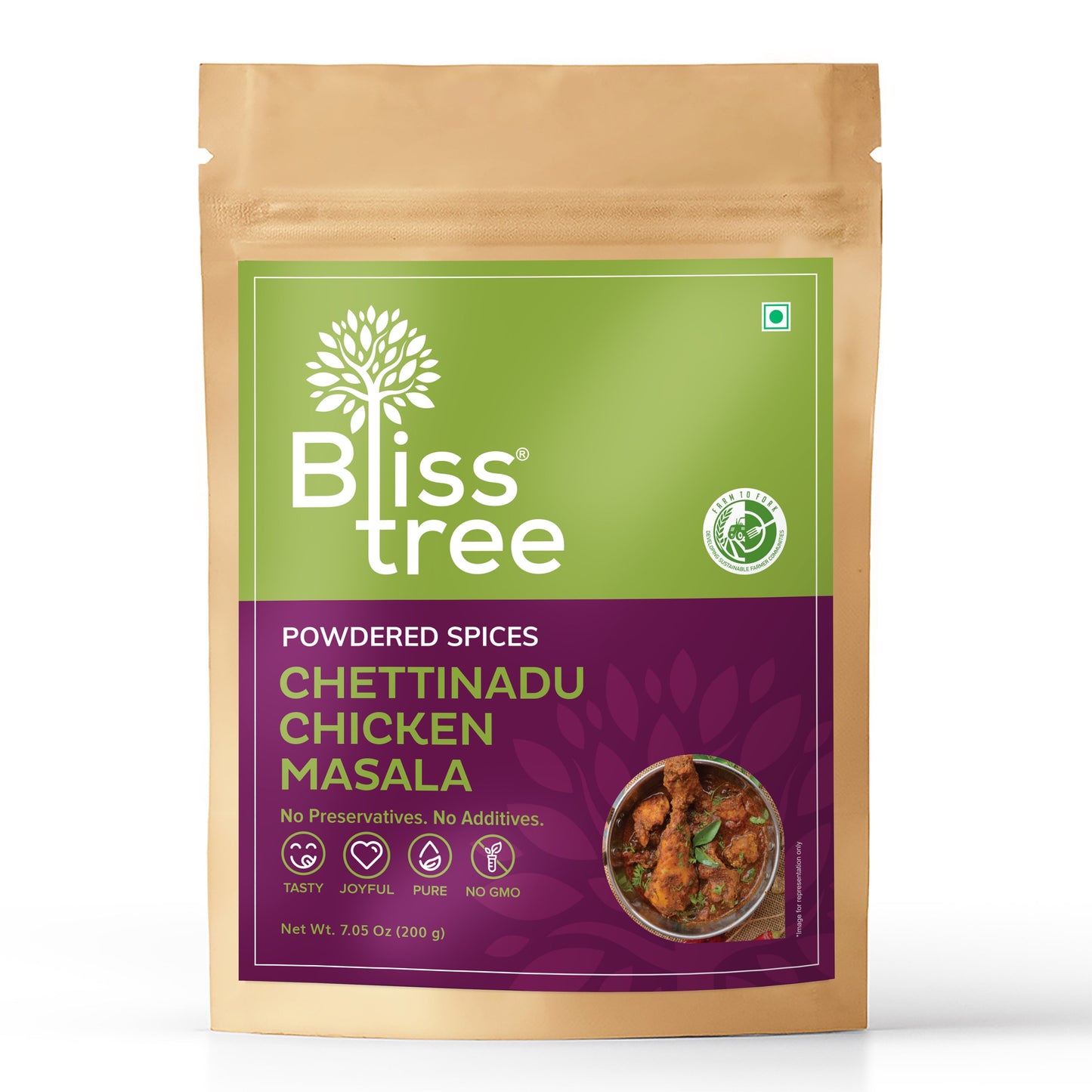 Bliss Tree Chicken Chettinadu Masala-Gms : 200 - www.foodworldmd.com