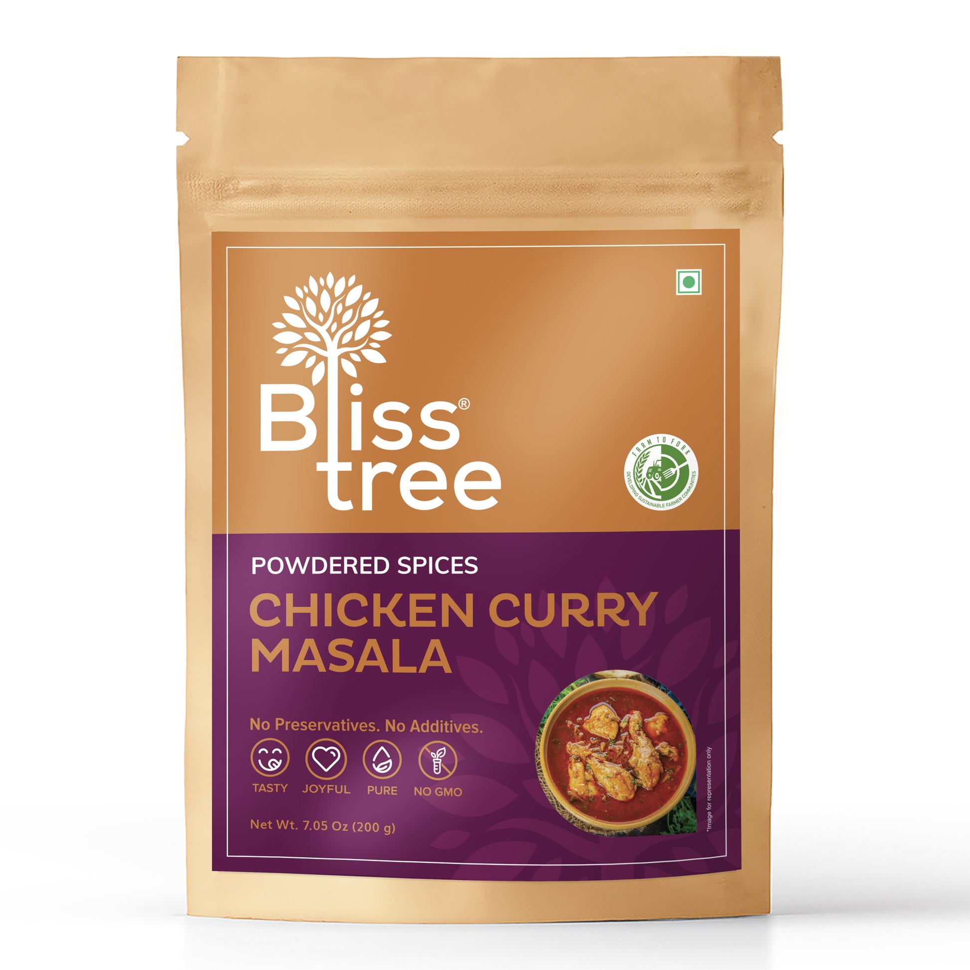 Bliss Tree Chicken Curry Masala-Gms : 200 - www.foodworldmd.com