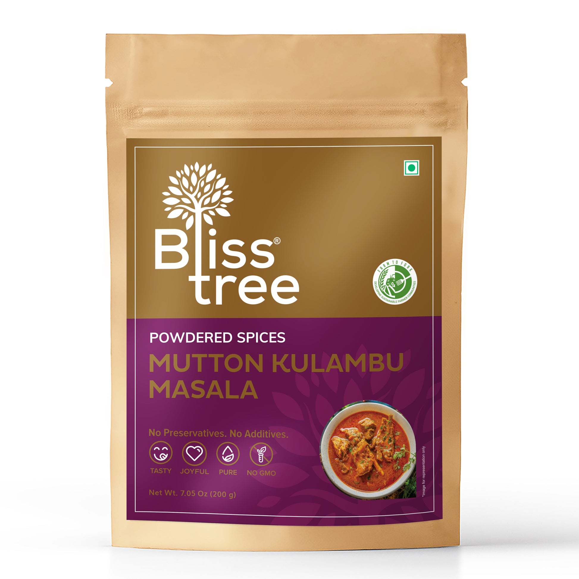 Bliss Tree Mutton Kulambu Masala-Gms : 200 - www.foodworldmd.com