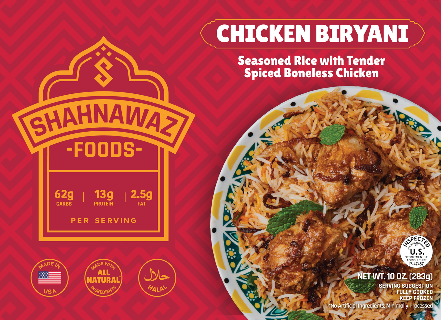 Shahnawaz Chicken Biryani-Gms : 283 - www.foodworldmd.com