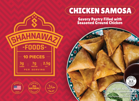 Shahnawaz Chicken Samosa-Gms : 283 - www.foodworldmd.com