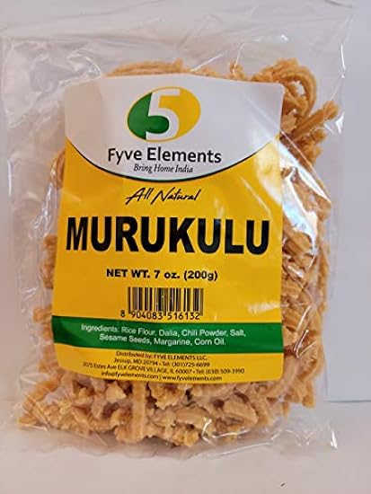 Fyve Elements Murukulu-Gms : 200 - www.foodworldmd.com