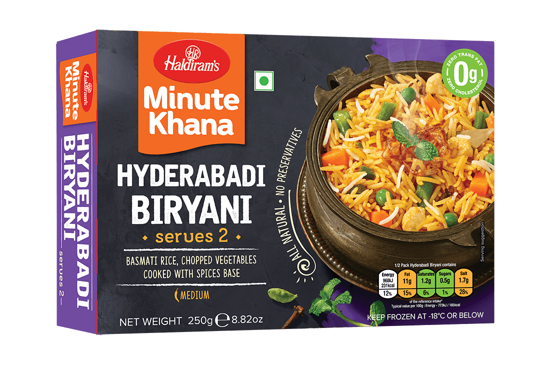 Haldirams Hyderabadi Biryani-Gms : 250 - www.foodworldmd.com