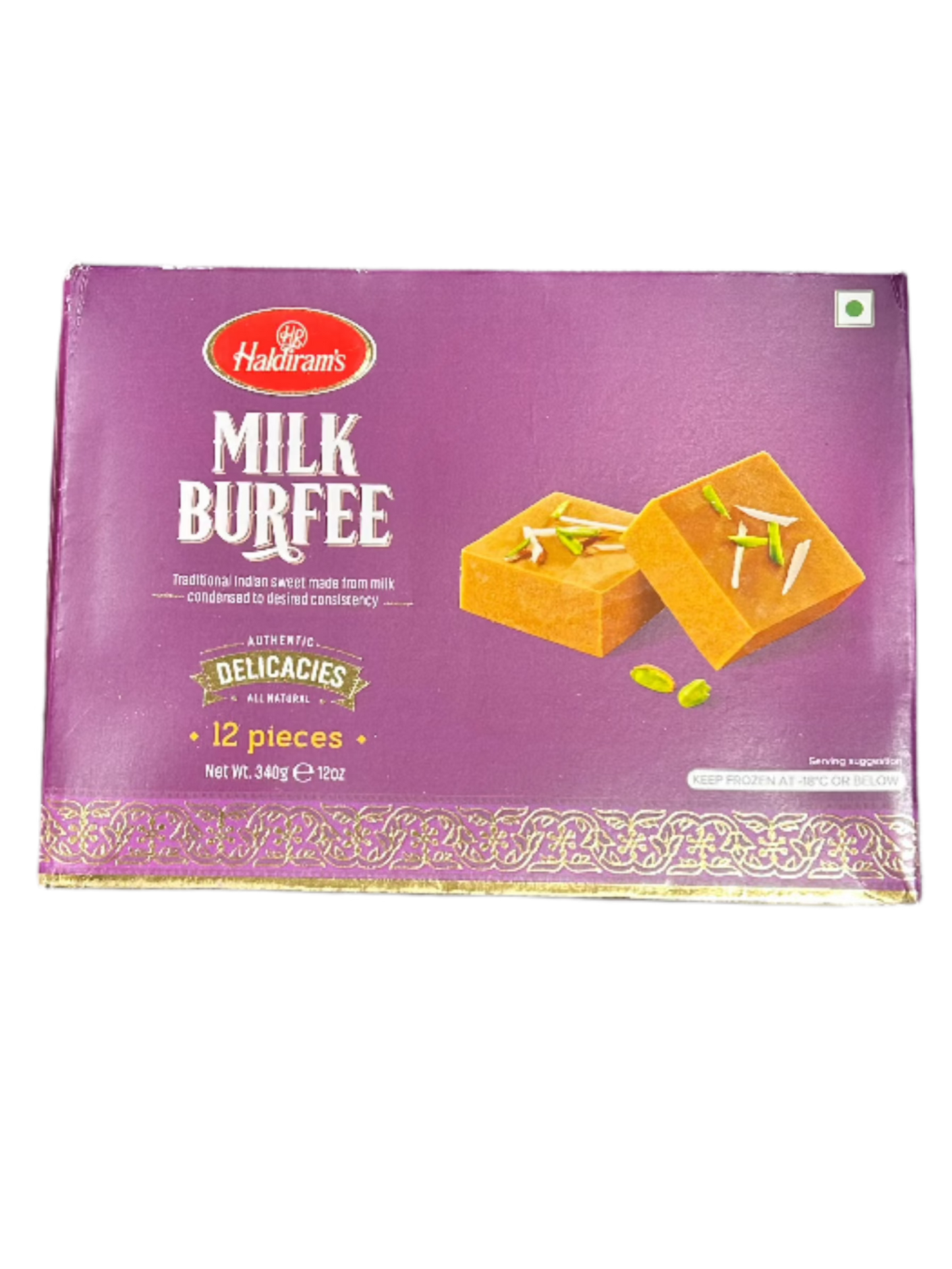 Haldirams Milk Burfee-Gms : 340 - www.foodworldmd.com