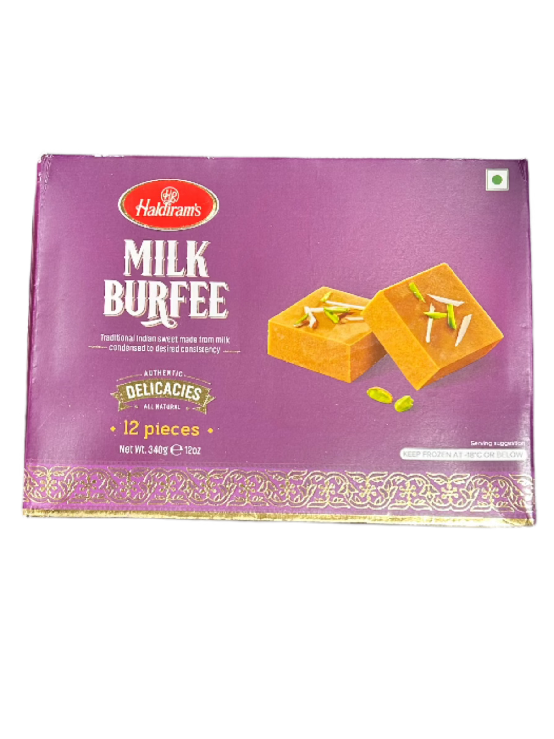 Haldirams Milk Burfee-Gms : 340 - www.foodworldmd.com