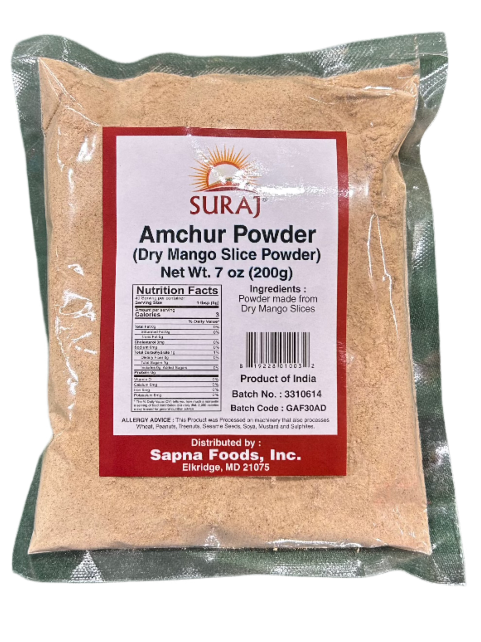 Suraj Amchur Powder-Gms : 100 - www.foodworldmd.com