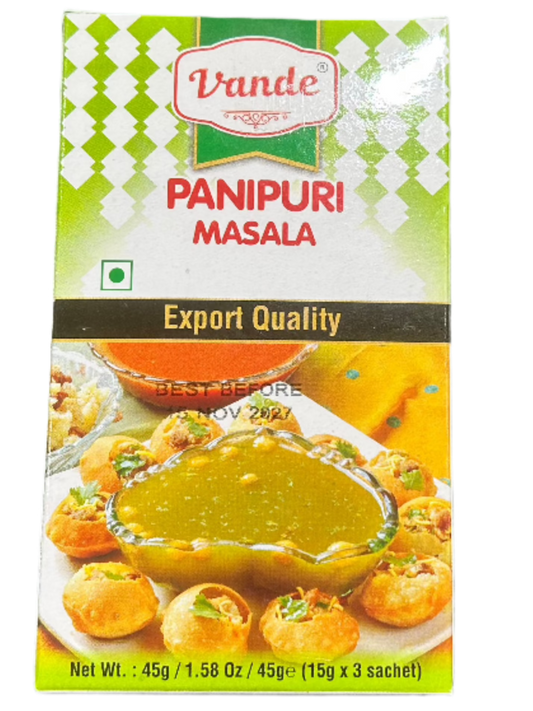 Vande Panipuri Masala-Gms : 45 - www.foodworldmd.com