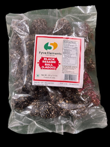 Fyve Elements Chennai Sesame Ball - Black-Gms : 200 - www.foodworldmd.com