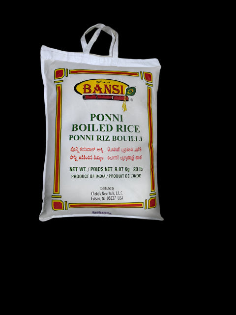 Bansi Ponni Parboiled Rice-Lbs : 20 - www.foodworldmd.com