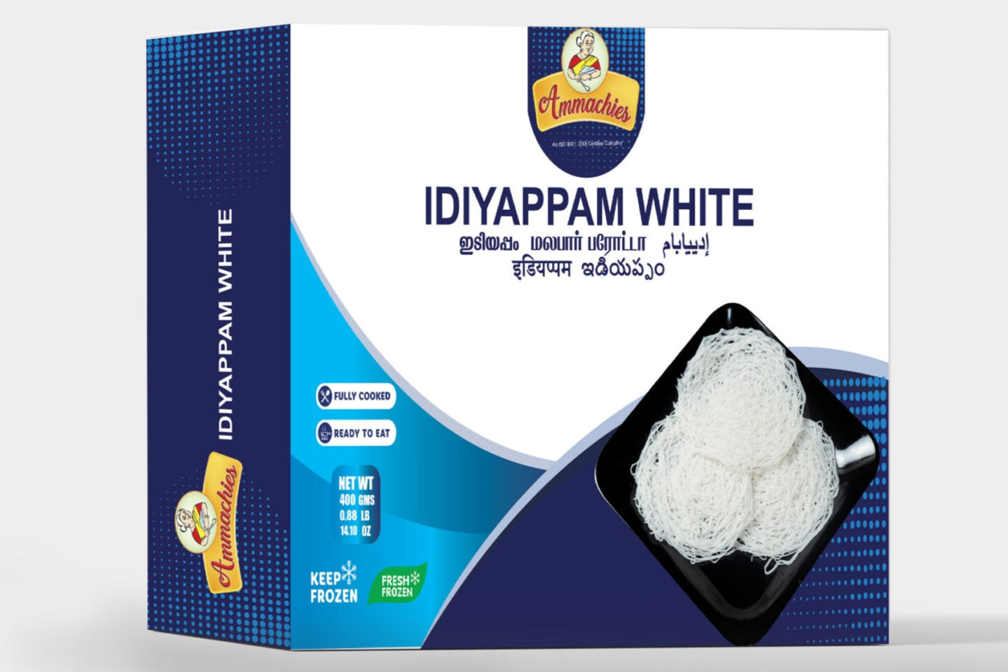 Ammachies Idiyappam White-Gms : 400 - www.foodworldmd.com