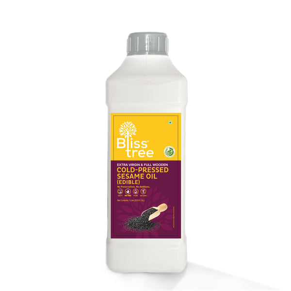 Bliss Tree Wood Cold Pressed Sesame Oil-Ltr : 1 - www.foodworldmd.com