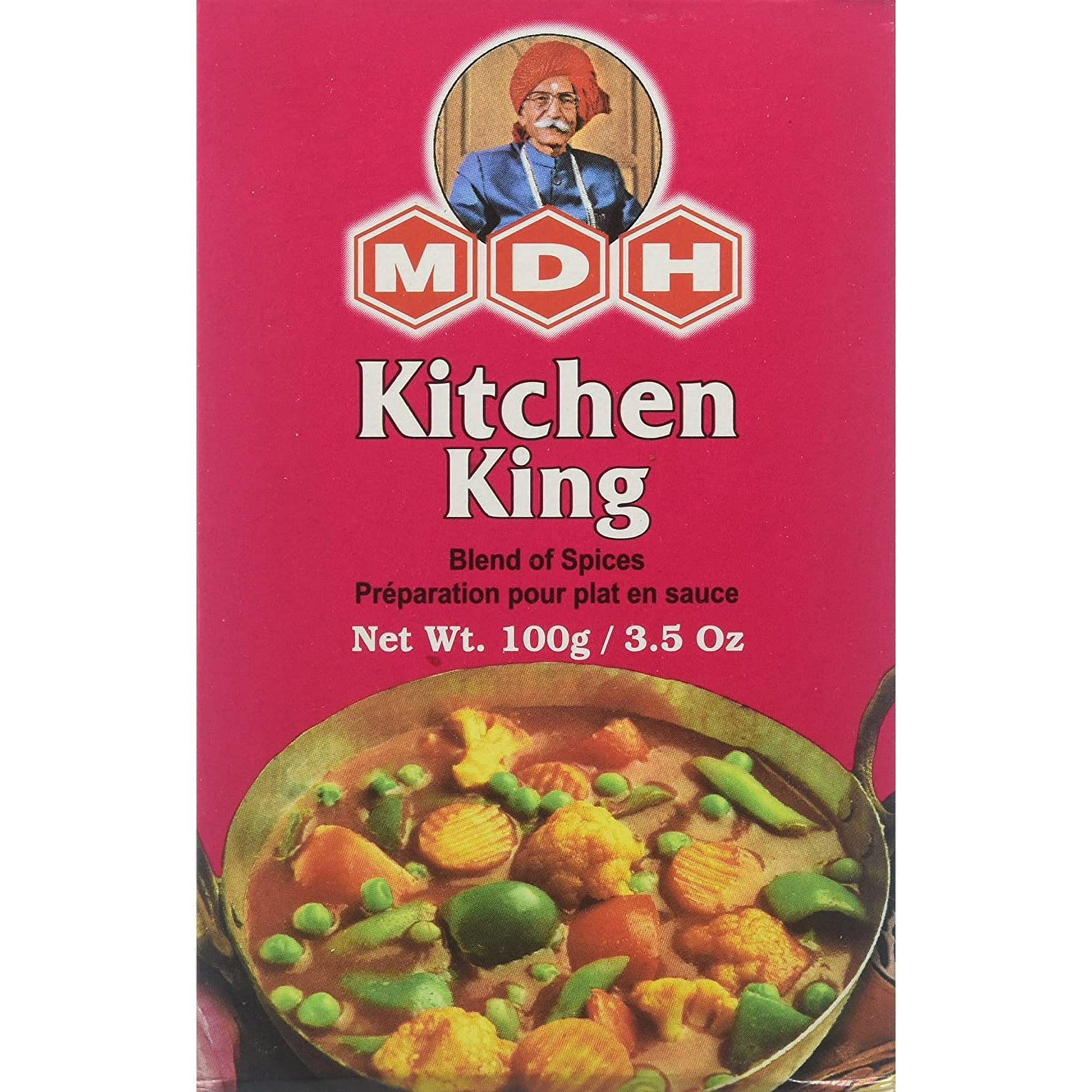 MDH Kitchen King Masala-Gms : 100 - www.foodworldmd.com