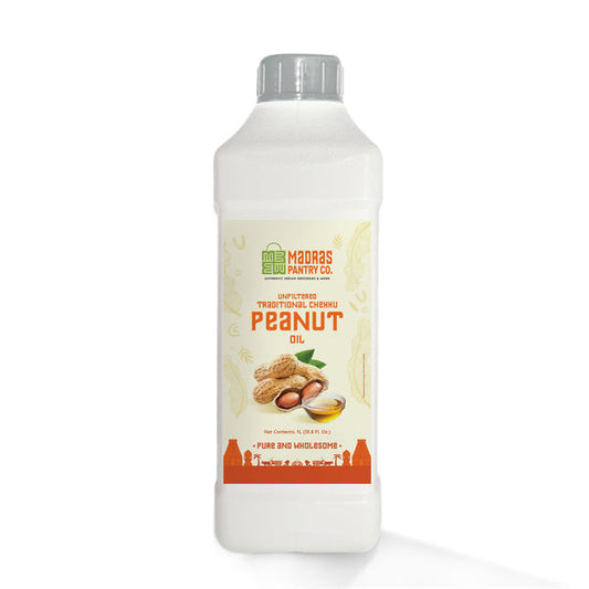 Madras Pantry Wood Cold Pressed Peanut Oil-Ltr : 1 - www.foodworldmd.com